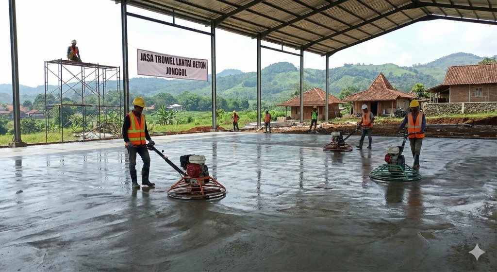 Jasa Trowel Lantai Beton Jonggol per M2 Murah