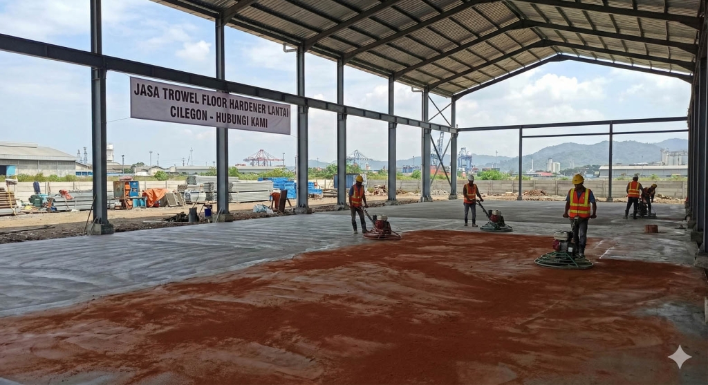 Jasa Trowel Floor Hardener Lantai Cilegon