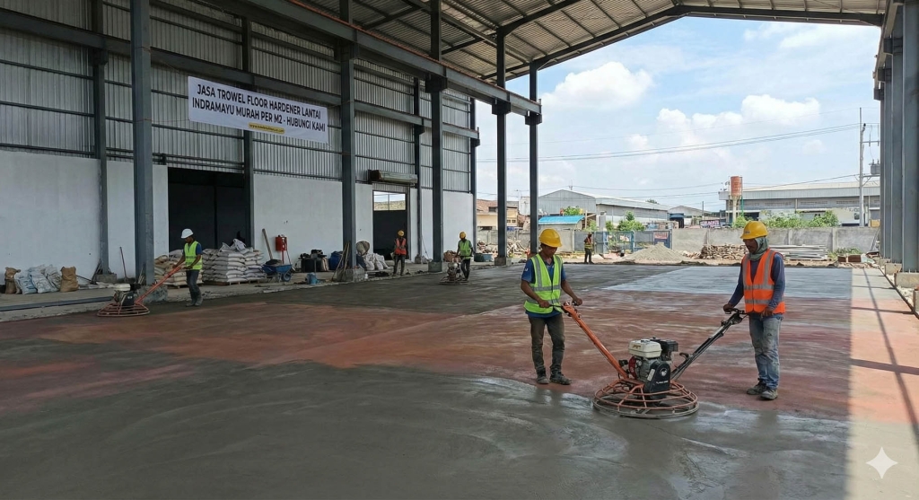 Jasa Trowel Floor Hardener Lantai Indramayu Murah per M2 Jasa Trowel Floor Hardener Lantai Indramayu Murah per M2